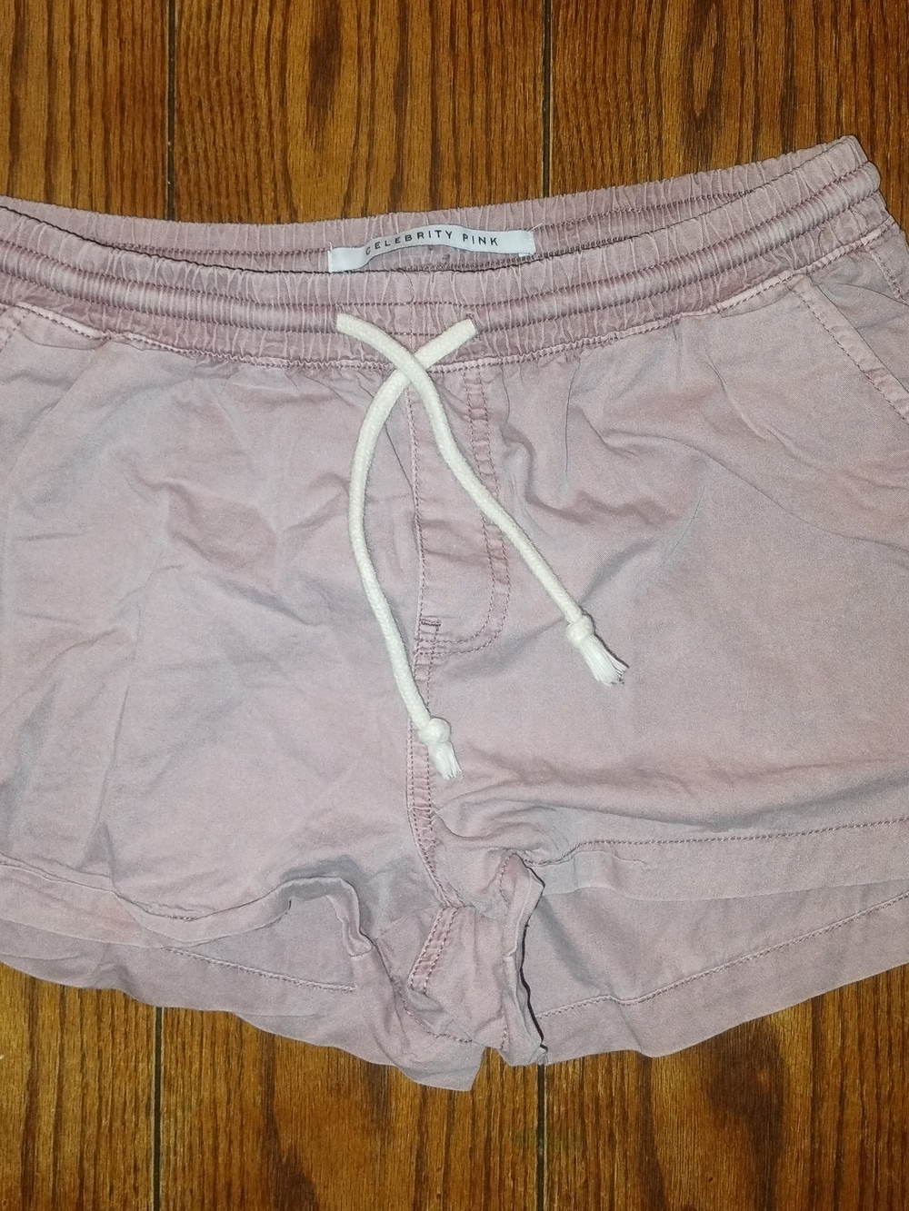 Celebrity Pink Dusty Pink Drawstring Athletic Shorts